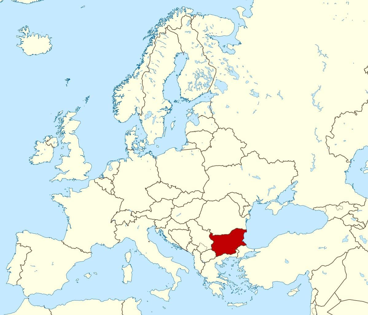 bản đồ thế giới đang ở Bulgaria