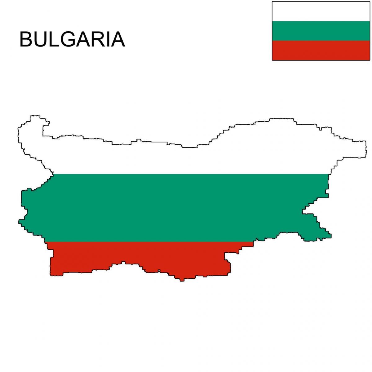 Bulgaria bản đồ cờ
