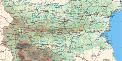 Bulgaria đường bản đồ