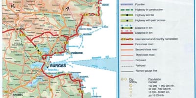 Bungari bờ biển đen bản đồ