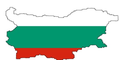 Bulgaria bản đồ cờ