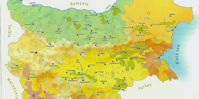 Bản đồ của Bulgaria khí hậu