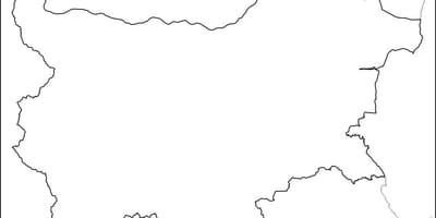 Bản đồ của Bulgaria phác thảo bản đồ